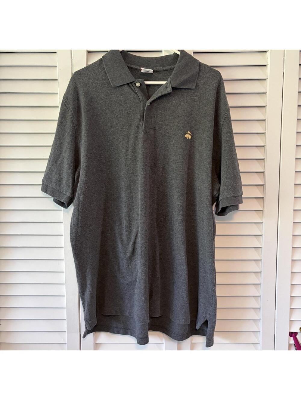 Brooks Brothers Men's Grey Polo-shirt XL